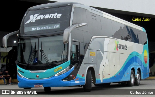 Viação Xavante 22209 na cidade de Goiânia, Goiás, Brasil, por Carlos Júnior. Número da foto: #12728570.