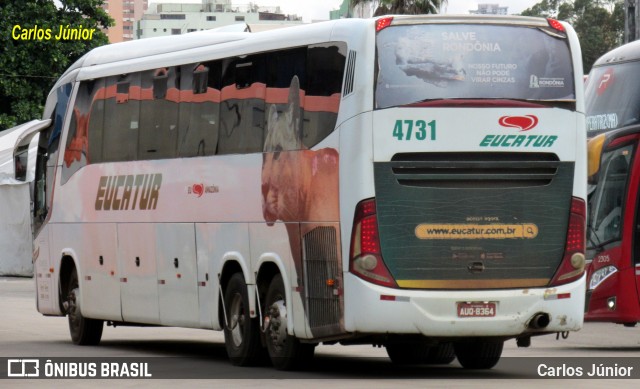 Eucatur - Empresa União Cascavel de Transportes e Turismo 4731 na cidade de Goiânia, Goiás, Brasil, por Carlos Júnior. Número da foto: #12728384.