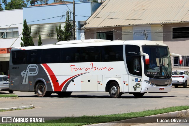 Paraibuna Transportes 20042 na cidade de Manhumirim, Minas Gerais, Brasil, por Lucas Oliveira. Número da foto: #12728520.