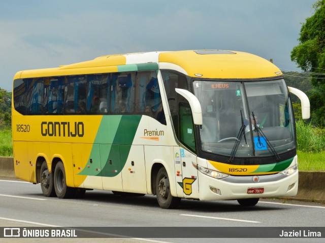 Empresa Gontijo de Transportes 18520 na cidade de Pindamonhangaba, São Paulo, Brasil, por Jaziel Lima. Número da foto: #12728153.