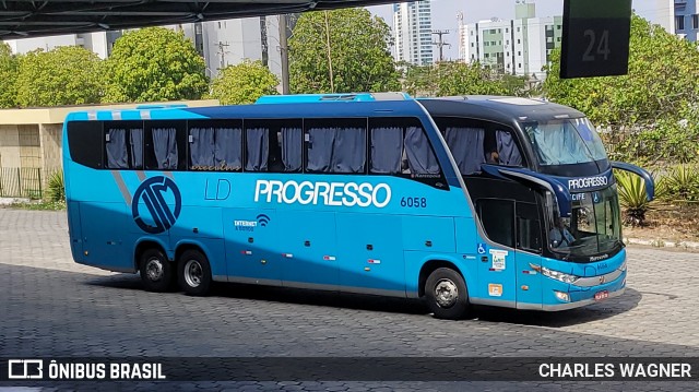 Auto Viação Progresso 6058 na cidade de Campina Grande, Paraíba, Brasil, por CHARLES WAGNER. Número da foto: #12726262.