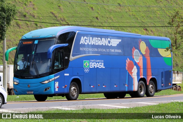 Viação Águia Branca 32930 na cidade de Muriaé, Minas Gerais, Brasil, por Lucas Oliveira. Número da foto: #12728657.