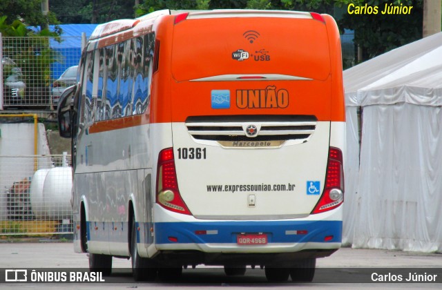 Expresso União 10361 na cidade de Goiânia, Goiás, Brasil, por Carlos Júnior. Número da foto: #12726973.