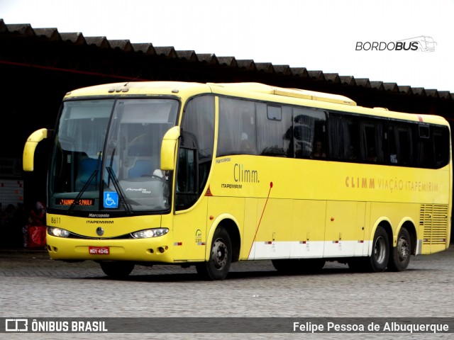 Viação Itapemirim 8611 na cidade de Vitória da Conquista, Bahia, Brasil, por Felipe Pessoa de Albuquerque. Número da foto: #12728789.