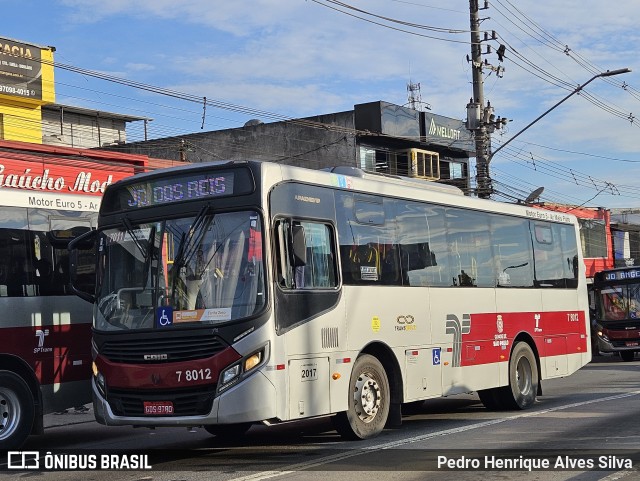 Transwolff Transportes e Turismo 7 8012 na cidade de São Paulo, São Paulo, Brasil, por Pedro Henrique Alves Silva. Número da foto: #12730190.