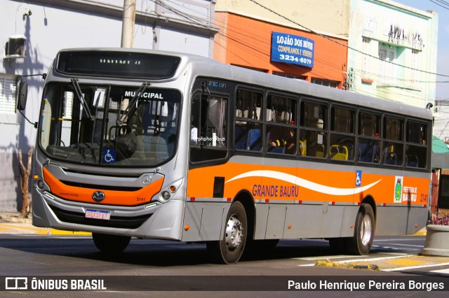 Transportes Coletivos Grande Bauru 2141 na cidade de Bauru, São Paulo, Brasil, por Paulo Henrique Pereira Borges. Número da foto: #12730941.