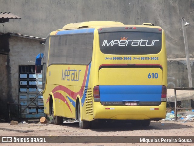 Imperatur - Imperatriz Transportes e Turismo 610 na cidade de Santa Inês, Maranhão, Brasil, por Miqueias Pereira Sousa. Número da foto: #12729339.
