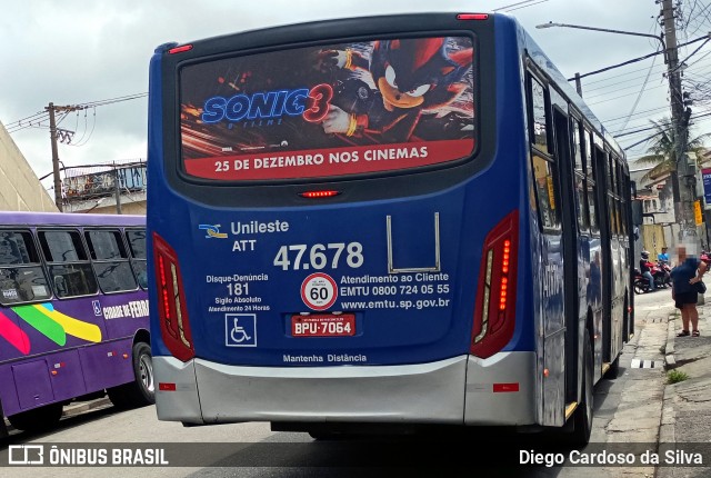 ATT - Alto Tietê Transportes 47.678 na cidade de Ferraz de Vasconcelos, São Paulo, Brasil, por Diego Cardoso da Silva. Número da foto: #12731640.