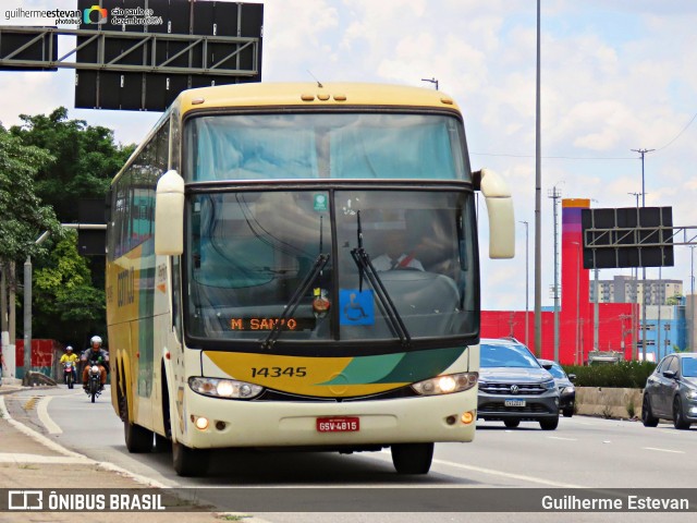 Empresa Gontijo de Transportes 14345 na cidade de São Paulo, São Paulo, Brasil, por Guilherme Estevan. Número da foto: #12732104.