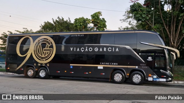 Viação Garcia 98101 na cidade de São Paulo, São Paulo, Brasil, por Fábio Paixão. Número da foto: #12730371.