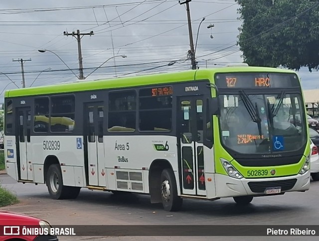 BsBus Mobilidade 502839 na cidade de Ceilândia, Distrito Federal, Brasil, por Pietro Ribeiro. Número da foto: #12729712.