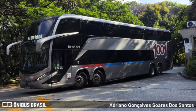 Auto Viação 1001 RJ 108.629 na cidade de São Paulo, São Paulo, Brasil, por Adriano Gonçalves Soares Dos Santos. Número da foto: #12730009.