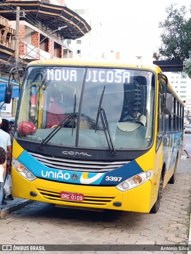 Viação União 3397 na cidade de Viçosa, Minas Gerais, Brasil, por Antonio Silva. Número da foto: #12729661.