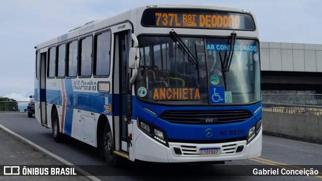 Viação Nossa Senhora da Penha RJ 188.135 na cidade de Rio de Janeiro, Rio de Janeiro, Brasil, por Gabriel Conceição. Número da foto: #12730972.