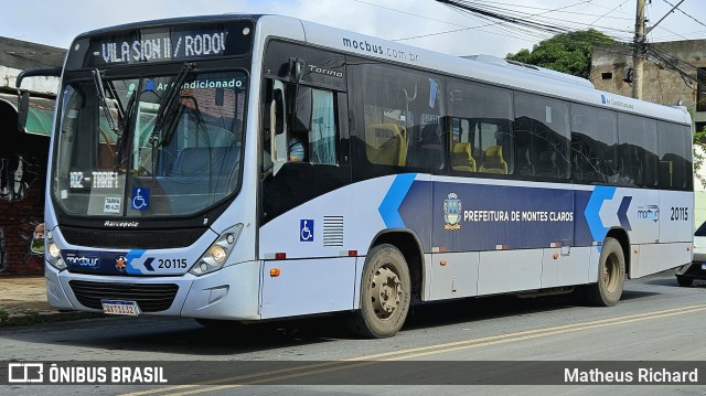 Solaris Transportes 20115 na cidade de Montes Claros, Minas Gerais, Brasil, por Matheus Richard. Número da foto: #12730247.