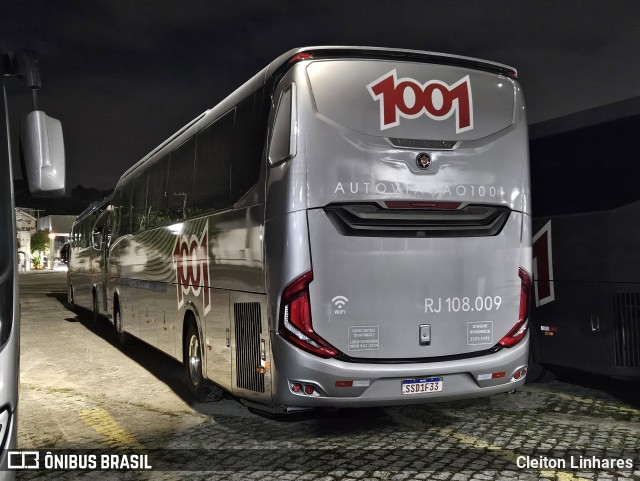 Auto Viação 1001 RJ 108.009 na cidade de Rio de Janeiro, Rio de Janeiro, Brasil, por Cleiton Linhares. Número da foto: #12730030.