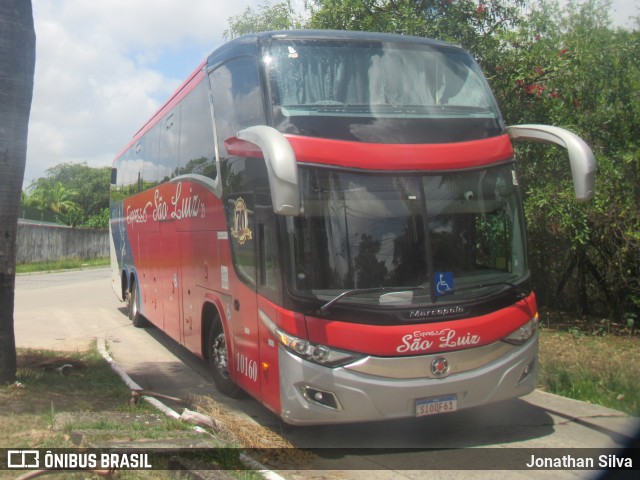 Expresso São Luiz 10160 na cidade de Recife, Pernambuco, Brasil, por Jonathan Silva. Número da foto: #12729892.