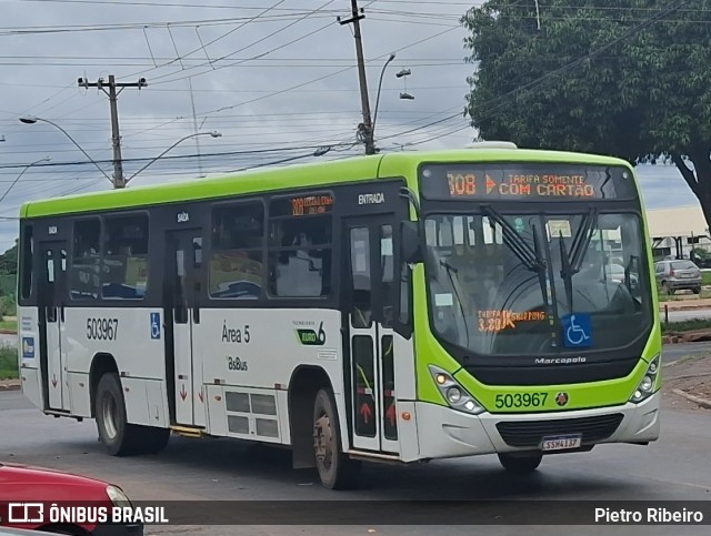 BsBus Mobilidade 503967 na cidade de Ceilândia, Distrito Federal, Brasil, por Pietro Ribeiro. Número da foto: #12729716.