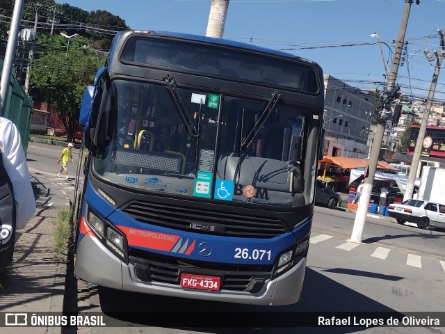 Auto Ônibus Moratense 26.071 na cidade de Francisco Morato, São Paulo, Brasil, por Rafael Lopes de Oliveira. Número da foto: #12732692.