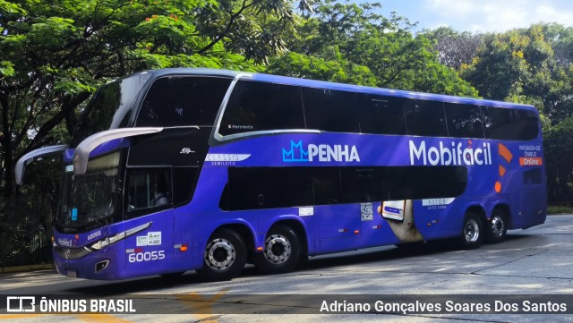 Empresa de Ônibus Nossa Senhora da Penha 60055 na cidade de São Paulo, São Paulo, Brasil, por Adriano Gonçalves Soares Dos Santos. Número da foto: #12729555.