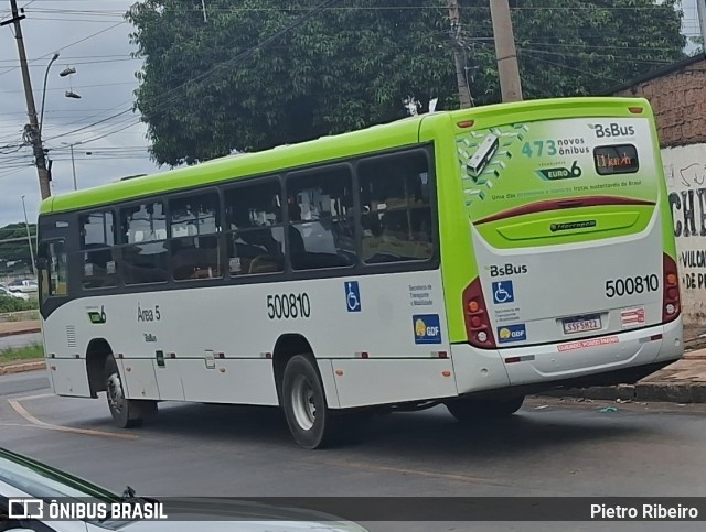 BsBus Mobilidade 500810 na cidade de Ceilândia, Distrito Federal, Brasil, por Pietro Ribeiro. Número da foto: #12730257.