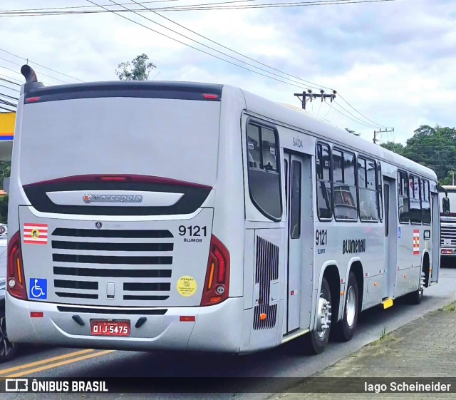 BluMob - Concessionária de Transporte Urbano de Blumenau 9121 na cidade de Blumenau, Santa Catarina, Brasil, por Iago Scheineider. Número da foto: #12732723.