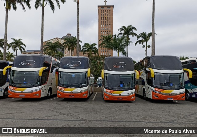 Starline Turismo 2100 na cidade de Aparecida, São Paulo, Brasil, por Vicente de Paulo Alves. Número da foto: #12732236.