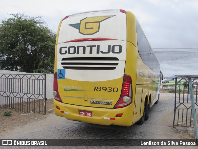 Empresa Gontijo de Transportes 18930 na cidade de Caruaru, Pernambuco, Brasil, por Lenilson da Silva Pessoa. Número da foto: #12730961.