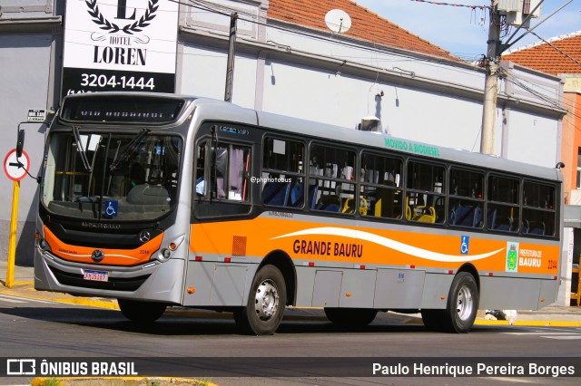Transportes Coletivos Grande Bauru 2244 na cidade de Bauru, São Paulo, Brasil, por Paulo Henrique Pereira Borges. Número da foto: #12730986.