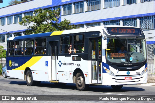 Viação Sul Fluminense 1225 na cidade de Volta Redonda, Rio de Janeiro, Brasil, por Paulo Henrique Pereira Borges. Número da foto: #12735116.