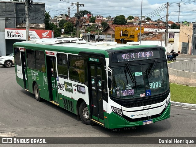 Expresso Caribus Transportes 3095 na cidade de Cuiabá, Mato Grosso, Brasil, por Daniel Henrique. Número da foto: #12733264.