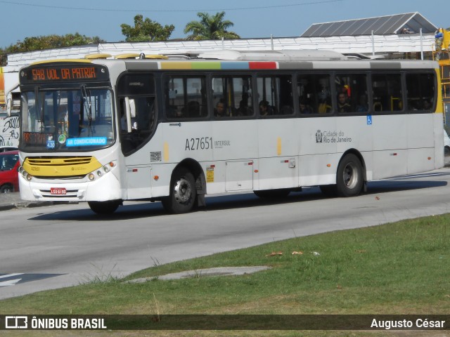 Transportes Vila Isabel A27651 na cidade de Rio de Janeiro, Rio de Janeiro, Brasil, por Augusto César. Número da foto: #12736062.