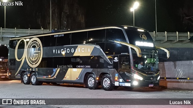 Viação Garcia 96011 na cidade de Santos, São Paulo, Brasil, por Lucas Nik. Número da foto: #12733096.