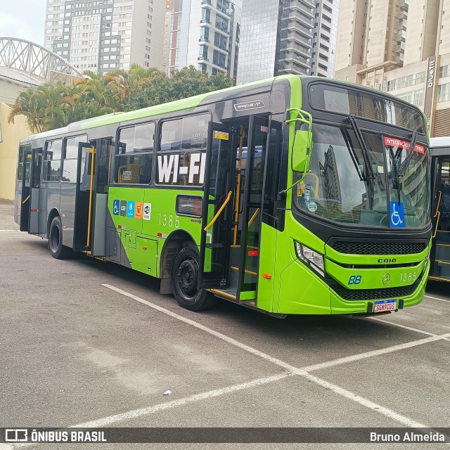 BB Transportes e Turismo 1385 na cidade de Barueri, São Paulo, Brasil, por Bruno Almeida. Número da foto: #12733059.
