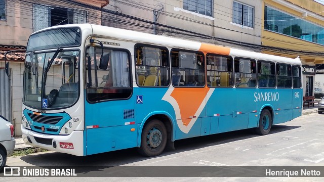 Viação Sanremo 902 na cidade de Vila Velha, Espírito Santo, Brasil, por Henrique Netto. Número da foto: #12733826.