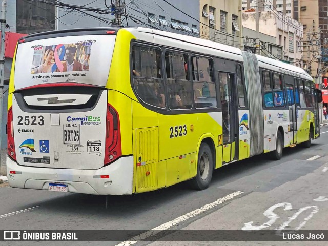 Expresso CampiBus 2523 na cidade de Campinas, São Paulo, Brasil, por Lucas Jacó. Número da foto: #12733608.