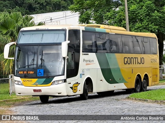 Empresa Gontijo de Transportes 12760 na cidade de Juiz de Fora, Minas Gerais, Brasil, por Antônio Carlos Rosário. Número da foto: #12735865.