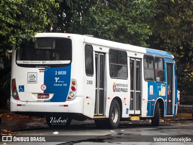 Transcooper > Norte Buss 2 6030 na cidade de São Paulo, São Paulo, Brasil, por Valnei Conceição. Número da foto: #12734179.