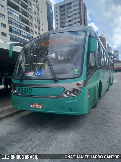 Transporte Coletivo Glória BB610 na cidade de Curitiba, Paraná, Brasil, por JONATHAN EDUARDO CANTOR. Número da foto: #12735140.