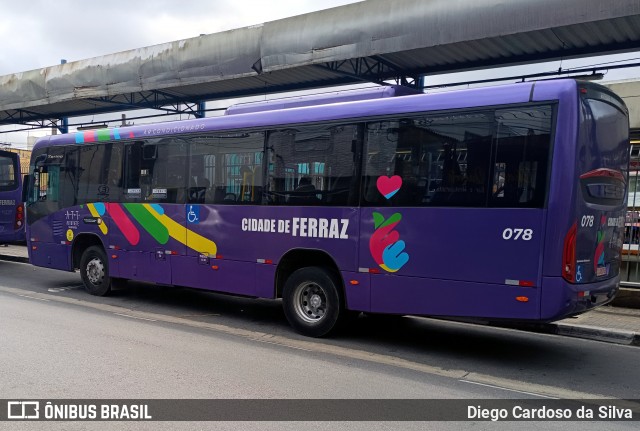 ATT - Alto Tietê Transportes Ferraz de Vasconcelos 078 na cidade de Ferraz de Vasconcelos, São Paulo, Brasil, por Diego Cardoso da Silva. Número da foto: #12735331.