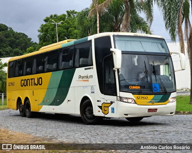 Empresa Gontijo de Transportes 12760 na cidade de Juiz de Fora, Minas Gerais, Brasil, por Antônio Carlos Rosário. Número da foto: #12735875.