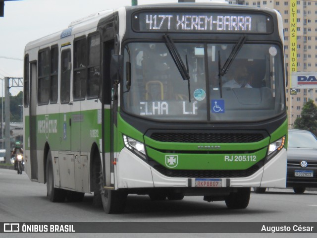 Viação Vera Cruz RJ 205.112 na cidade de Duque de Caxias, Rio de Janeiro, Brasil, por Augusto César. Número da foto: #12737276.