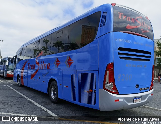 TranSilva Turismo 8200 na cidade de Aparecida, São Paulo, Brasil, por Vicente de Paulo Alves. Número da foto: #12738193.