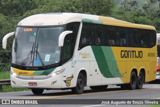 Empresa Gontijo de Transportes 18090 na cidade de Barra do Piraí, Rio de Janeiro, Brasil, por José Augusto de Souza Oliveira. Número da foto: #12740131.