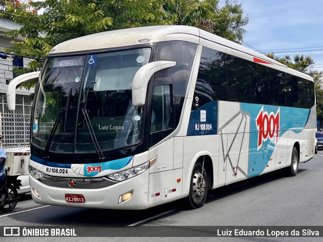 Auto Viação 1001 RJ 108.024 na cidade de Niterói, Rio de Janeiro, Brasil, por Luiz Eduardo Lopes da Silva. Número da foto: #12738602.