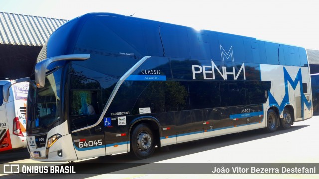 Empresa de Ônibus Nossa Senhora da Penha 64045 na cidade de Maringá, Paraná, Brasil, por João Vitor Bezerra Destefani. Número da foto: #12738089.