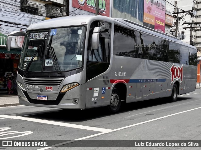 Auto Viação 1001 RJ 108.1145 na cidade de Niterói, Rio de Janeiro, Brasil, por Luiz Eduardo Lopes da Silva. Número da foto: #12738618.