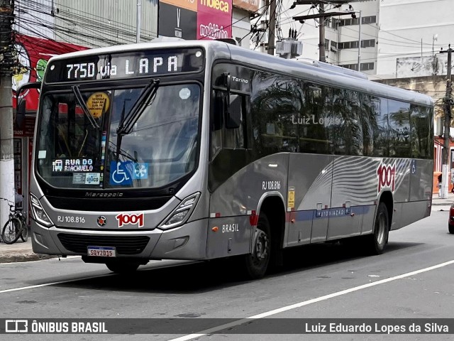 Auto Viação 1001 RJ 108.816 na cidade de Niterói, Rio de Janeiro, Brasil, por Luiz Eduardo Lopes da Silva. Número da foto: #12738613.