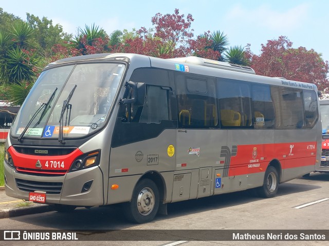 Pêssego Transportes 4 7014 na cidade de São Paulo, São Paulo, Brasil, por Matheus Neri dos Santos. Número da foto: #12738946.