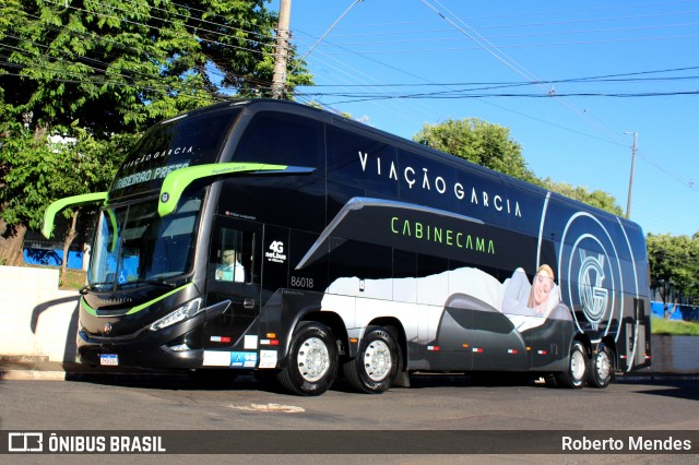 Viação Garcia 86018 na cidade de Marília, São Paulo, Brasil, por Roberto Mendes. Número da foto: #12739372.